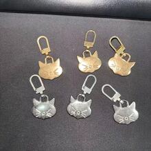 Tirador de cremallera con forma de gato, reparación rápida desmontable, repuesto universal de colgante de tirador de cremallera de metal, sin necesidad de herramientas para bolsos, ropa, chaquetas, zapatos y botas - multicolor - Ver 9