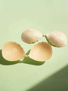 Áo ngực dán ren vô hình – Áo ngực không dây với mút nâng ngực silicon, lý tưởng cho váy hở lưng; Miếng đệm nâng ngực thoáng khí, tự dính; Có thể tái sử dụng và thân thiện với da. - Nhiều màu - Xem 5