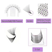 ‌Ultra-Soft & Root-Fixed Blooming Effect False Lashes High-Volume Fluffy Western-Style Multi-Layered Pattern, One-Piece Full Strip Design, Hand-Tied Invisible Band Detail, Natural Volume & Lengthening Effect, Premium False Eyelashes For Beauty Salons, Bridal Makeup, Or Daily Wear - View 4