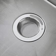 2 piezas Colador de fregadero de cocina de acero inoxidable, colador de drenaje de fregadero de cocina, coladores de fregadero para fregaderos de cocina con aro ancho de 4.5" de diámetro - A - Ver 10