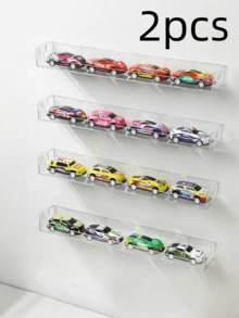 Bộ 1 kệ treo tường acrylic trong suốt, tự dính, thích hợp cho phòng tắm, nhà bếp, phòng ngủ, văn phòng, phòng chơi game, không cần khoan, không làm hỏng tường. - Trong sáng - Xem 10