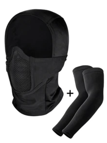 2/1 Hooded Full-Face Mask Sunshade Sleeve Cover, Summer Windproof Mask Neck Guard, Breathable Sunshade Protection Mask - Multicolor - View 2