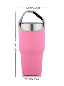 1 pièce Manchon isotherme pour gobelet 30oz/40oz, avec sangle d'épaule réglable, matériau étanche, s'adapte aux porte-gobelets de voiture, isotherme pour la maison, le camping, les courses, l'école, la randonnée - Multicolore - Voir 19