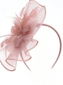 1 chiếc mũ cài tóc nữ kiểu dáng phóng khoáng với lông vũ và lưới, phong cách Kentucky Derby, mũ tròn nhỏ, thích hợp cho tiệc cocktail, đám cưới và các dịp khác, thanh lịch và thời trang, phù hợp cho lễ hội, tiệc tưng bừng, dạ hội và các sự kiện khác. - Kiểu lông vũ phóng đại - Xem 12