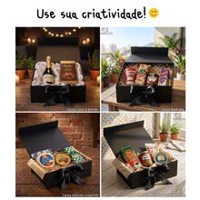 Cardboard Gift Box, Magnetic, Rigid, With Ribbon, 20x18x8cm, Decorative - 1PC - View 5