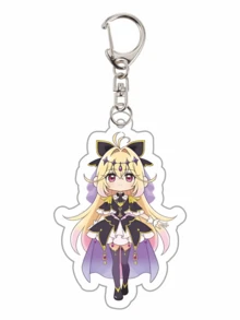 星之侦探光之美少女！双面分层动漫亚克力钥匙扣 - 可爱卡通钥匙圈，可用于包包、行李箱、手机挂件和汽车装饰。 - 彩色 - 查看 14