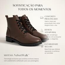 Women's Casual Ankle Boot With Non-Slip Sole - Cà phê nâu - Xem 6