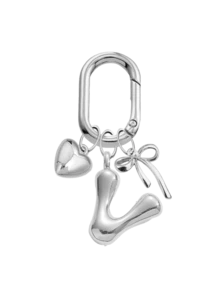 银色泡泡字母 A-Z 钥匙扣,可爱字母吊坠配心形蝴蝶结,闪亮金属字母钥匙扣,个性化包包挂饰,手提包背包钥匙链配件,适合日常使用、旅行、上学、购物,送给女孩、青少年、女性、朋友的礼物,非常适合情人节、生日、圣诞节、节日 - 彩色 - 查看 35