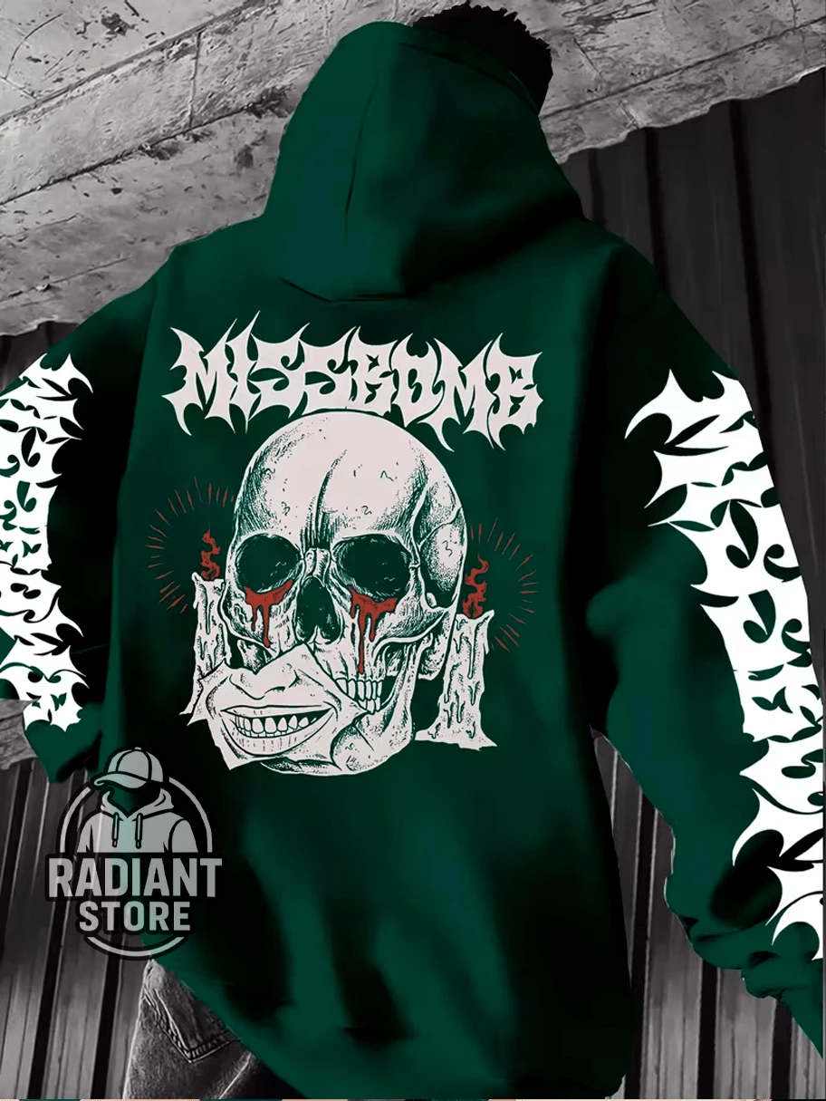 Comfortable Basic Sweatshirt For Everyday Wear. Gothic Design Print. Skull Art. Streetwear. Urban Culture. Street Fashion. Street. Graffiti. Skater. Unisex. Men's/Women's. Sweatshirt. 50% Cotton 50% Polyester. Top Premium Streetwear. New Release. Immediate Shipping. Various Colors!! - 軍綠色 - 查看 1