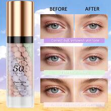 JAYSUING 3-In-1 Multifunctional Face Primer With SPF 50 PA+++, Tinted Moisturizer And Sunscreen Isolation Cream, One-Step Color Corrector For Blurring Imperfections, Oil Control And Moisturizing Formula, Lightweight And Breathable Texture Naturally Conceals While Enhancing Skin Radiance, Smooths And Evens Complexion, Suitable For All Skin Types And Outdoor Activities - 粉色 - 查看 4