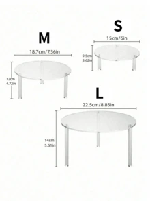 Transparent Acrylic Round Cake Stand, Transparent Cupcake Stand, Dessert Cupcake, Pastry Candy Display Rack, Suitable For Dessert Table, Birthday Party, Wedding Event - Transparent - View 10