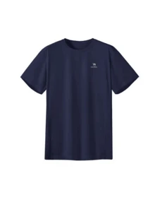 CAMEL CROWN Men's Outdoor Sports T-Shirt, Short Sleeve Top, Comfortable Breathable Quick-Dry, Suitable For Spring & Summer Wear - Night Blue - View 4