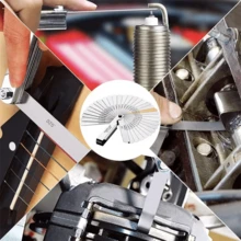 Bộ 32 thước đo khe hở bằng thép không gỉ, thước điều chỉnh khe hở chính xác, bộ dụng cụ đo van ô tô. - A - Xem 7