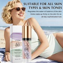 JAYSUING 3-In-1 Multifunctional Face Primer With SPF 50 PA+++, Tinted Moisturizer And Sunscreen Isolation Cream, One-Step Color Corrector For Blurring Imperfections, Oil Control And Moisturizing Formula, Lightweight And Breathable Texture Naturally Conceals While Enhancing Skin Radiance, Smooths And Evens Complexion, Suitable For All Skin Types And Outdoor Activities - 粉色 - 查看 3