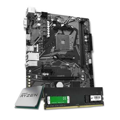 Kit Upgrade Ryzen 3 3200G 8GB DDR4 A520G AM4 Vídeo Integrado