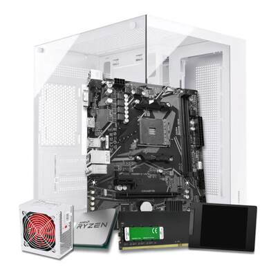 PC White Ryzen 3 3200G 8GB SSD 480GB Aquário Vídeo Integrado