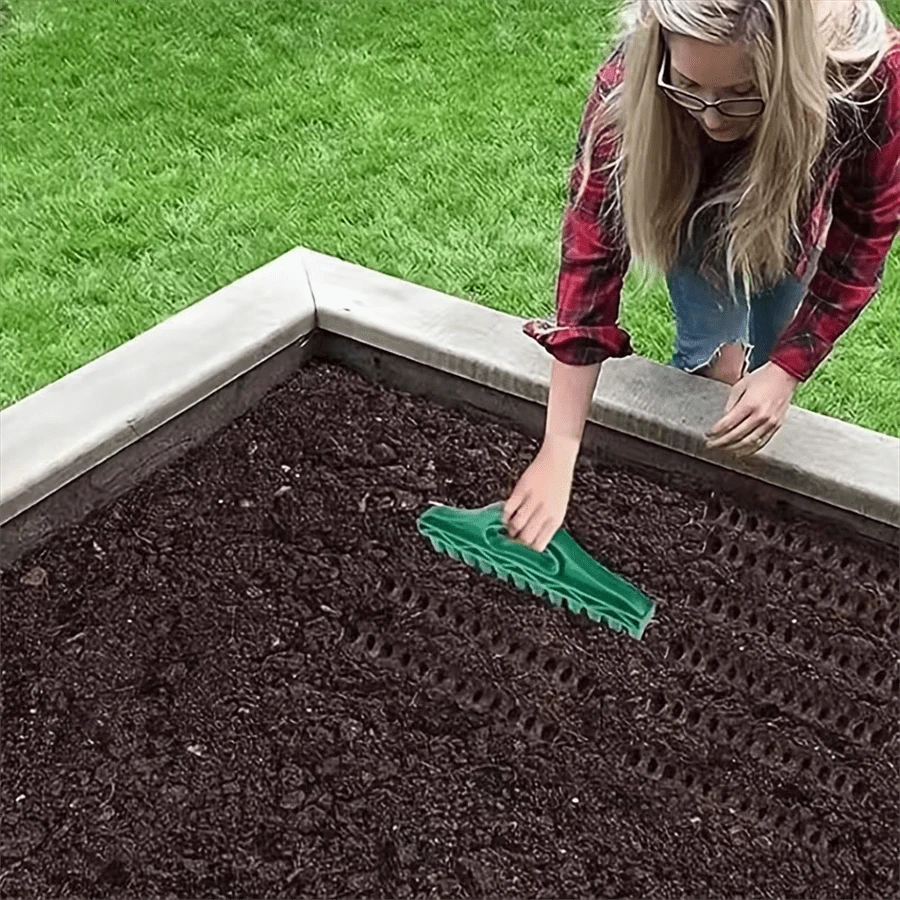 播种工具、土壤疏松器、园艺播种间距工具，适用于农田、蔬菜种植、农业耙 - 播種器1pcs - 查看 1