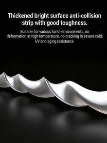5米/16.4英尺镀层车门边缘保护条,防刮擦、防凹陷、耐候橡胶饰条,强力背胶,镜面光泽,橡胶芯,易于安装,提升车辆外观,适用于车门和保险杠,适用于轿车、SUV和卡车,汽车碰撞密封条,车门防刮擦条,隐形车门边缘保护条,汽车保护饰条 - 防撞條 - 查看 6