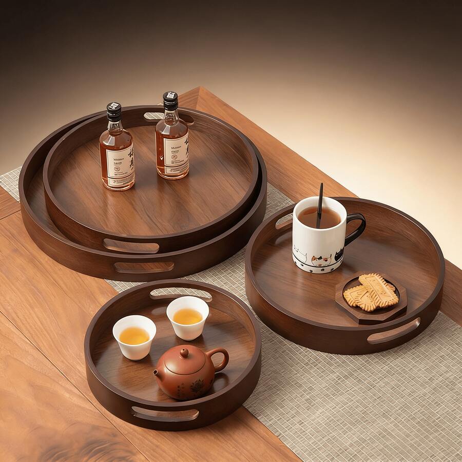 Bộ tách trà và đĩa lót, bộ trà chiều cao cấp, ấm trà và đĩa tráng miệng kiểu Trung Quốc tinh tế sang trọng. - Quả óc chó - Xem 1