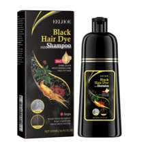 Balck Hair Dye Shampoo,Natural Herbal Hair Dyeing Shampoo - Three In One Fast Nourishing, Cleaning, And Moisturizing, Suitable For Smooth Hair Dyeing Shampoo For Balck Hair Of Men And Women, Long Lasting And Fast Hair Dyeing, Smooth Shampoo, Gentle And Non Irritating,Semi Permanent Hair Color Shampoo,Music Festival/ Party/Concert/ Carnival/ Masquerade Hair Products,Travel Essential - 黑色 - 查看 4