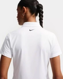 Nike Dri-Fit STOCK 時尚柔軟吸汗速乾短袖 常規T卹 女款 白色 - 白色 - 查看 7
