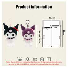SANRIO Plush Bag & Backpack Pendant Keychain - Cute Cartoon Charms Suitable For Girls, Teens And Students - Adorable Collectible Accessories, Great For Birthday, Christmas, Valentine's Day And Holiday Celebrations As Gifts - Multicolor - View 6