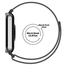 1条米兰尼斯表带，兼容小米手表8 Pro/9 Pro/4/5/6系列，不锈钢网状磁吸式可调节表带，优雅表带，适合赠送亲朋好友，时尚替换表带 - Mi Band 8 Pro/9 Pro - 查看 6