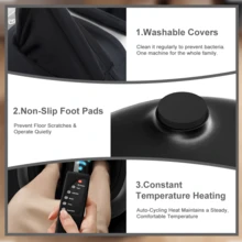 Full Automatic Smart Leg Massager With Full Coverage Air Compression, Foot Spa Machine With Reflexology Massage For Foot & Leg Relaxation - UK Plug(220-240V) - View 11