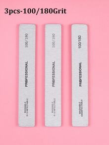 25/10/5/3 piezas Limas de uñas profesionales - Juego de limas de uñas de 100/180 granos, tablas de esmeril lavables de doble cara para arte de uñas y manicura, artículos imprescindibles para técnicos de uñas - Multicolor - Ver 12