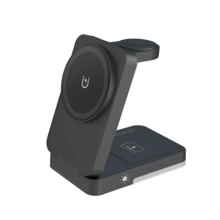 3-In-1 Charging Station Compatible With MagSafe Charger, Wireless Charger Stand For IPhone 17/16/15/14/13/12 Series, Wireless Charging Stand For AirPods, Compatible With IWatch Series - Multicolor - View 9