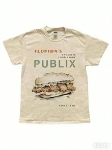Cozy Publix Shirt, Pub Sub Vintage StyleShirt, Publix Sub Fans, Floridas FavoriteGrocery Store, Florida SupermarketMenswear Top Underwear Tshirt - 杏色 - 查看 9