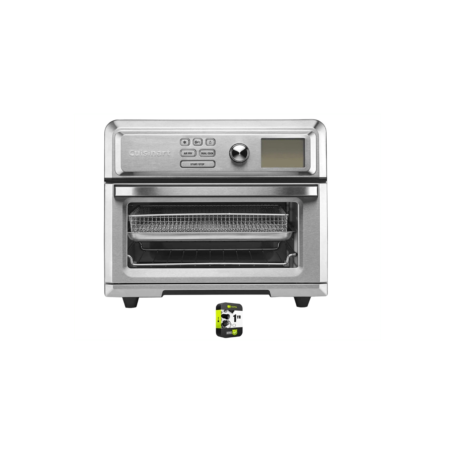 Cuisinart Horno tostador de freidora de aire digital con opciones de programación intuitivas TOA-65 - Plateado - Ver 1