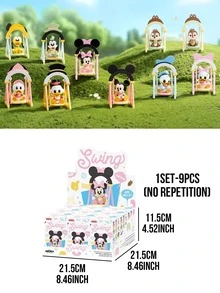 Hộp bí mật POP MART Disney Swing Series - 9 nhân vật thường + 1 nhân vật bí mật, bao gồm các nhân vật Disney kinh điển Mickey, Minnie, Donald Duck, Daisy, Goofy, Pluto, Chip, Dale và nhân vật bí mật Scrooge McDuck, được thiết kế như một chiếc ghế đu Q-Version dễ thương. - Nhiều màu - Xem 13