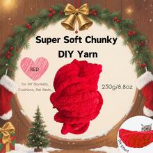 CHEONET - Sợi dày, sợi siêu to, thích hợp cho đan tay và móc, hỗn hợp cotton mềm mại, tự đan tay, se sợi, có thể dùng để làm chăn, gối, giường cho thú cưng và ga trải giường. - Nhiều màu - Xem 26
