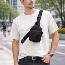 Bag Shoulder Bag Crossbody Bag Shoulder Bag With Adjustable Crossbody Strap Unisex - 黑色 - 查看 2