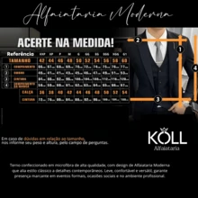 CAMISARIA COLOMBO Men's Microfiber Melange Premium Emporio Colombo Suit - Màu xanh hải quân - Xem 3