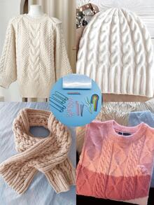 33pcs Complete Knitting & Crochet Accessory Kit With Hidden Stitch Needles, Large Eye Hand Sewing Needles, Safety Pins, Cable Stitch Needles And Bright Color Stitch Markers, Organized Storage For Easy Carrying, Suitable For Cable Patterns, Stitch Counting, Fixing Live Loops, Amigurumi Doll Hidden Ends And Advanced Knitting Projects - Knitting Needle Set - View 7