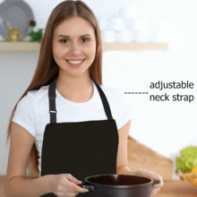 1 chiếc tạp dề điều chỉnh được, có dây buộc dài, 2 túi, tạp dề đầu bếp chống thấm nước. - Nhiều màu - Xem 5