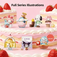 Miniso Sanrio Character Colorful Food Series Blind Box Cute Cartoon Kuromi My Melody Cinnamoroll Hangyodon Pochacco Model Anime Figurine Toy Ornament Birthday Holiday Gift (Random Delivery, 1pc) - Multicolor - View 5