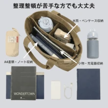 Shoulder Bag Large-Capacity Commuting Bag 31x28x15 Rinmime Thin Case Size 14 Dimensional Record Book A4 Book Item Multi-Level Division Collection Arrangement Anti-Theft Racket Design Thick Canvas Bag With Hand Protection, Small Japanese Girl Style, 100 Stories Of Daily Life In The Upper Class, Student Class, Canvas Bag, Red Ins Style, Actual Gift Recommendation - Khaki With Black Pattern - View 6
