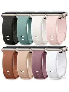 8条/套柔软硅胶运动表带，兼容 38mm、40mm、41mm、42mm、44mm、45mm、46mm、49mm，男女通用，防水表带，适用于 Ultra/Ultra 2、Series 10、9、8、7、6、5、4、3、2、1、SE - 多色7 - 查看 11