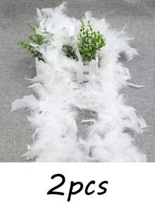 Khăn choàng lông vũ nhiều màu sắc, phụ kiện trang phục tự làm, chất liệu nhung mềm mại, khăn trang trí, thích hợp cho tiệc sinh nhật, đua xe, tiệc trà, đêm giao thừa, hòa nhạc và trang trí nhà cửa, dạ hội, đám cưới, biểu diễn sân khấu, trang phục và phụ kiện lễ hội, đồ dùng tiệc tùng. - nhiều màu - Xem 22