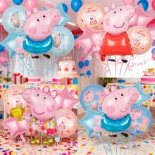 Large Letter Foil Balloons & Star Balloons Set, Suitable For Birthday Party Decorations - As Shown In the Figure - View 2