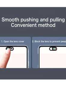 3/6pcs Privacy Camera Slider Covers, Webcam Protective Cases, Front Camera Protective Cases/Mobile Phone Camera Protective Covers, Protecting Privacy And Security, Laptop Camera Slider Covers, Super Cute Turtle Camera Slider Covers, Slide To Close, Protecting Your Lens Security - Multicolor - View 2