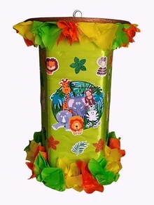 PIÑATA GIRATORIA ANIMALES DE LA SELVA 50CM DE ALTURA - Ver 3