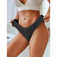 Kit com 5/10 Calcinhas De Algodão confort 100% algodao Tanga feminina - Visão 5