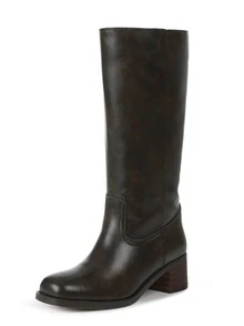 Mid Calf Boots For Women Wide Foot Wide Calf Square Toe Boots Casual Chunky Heels Cute Style For Western Cowgirl Outfits Spring Summer Outdoor Shoes Daily Wear - màu đen - Xem 6