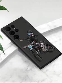 1个创意酷炫摩托车骑手防摔防滑黑色手机壳，兼容、荣耀、Galaxy等手机。 - 黑色 - 查看 4