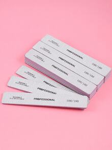 25/10/5/3 piezas Limas de uñas profesionales - Juego de limas de uñas de 100/180 granos, tablas de esmeril lavables de doble cara para arte de uñas y manicura, artículos imprescindibles para técnicos de uñas - Multicolor - Ver 2
