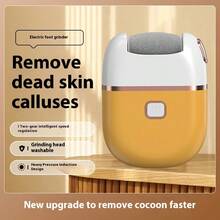 Máy chà chân điện sạc lại, 3 đầu chà thay thế, pin 500mAh, sạc USB, thích hợp cho da nứt nẻ, dụng cụ chăm sóc chân, món quà tuyệt vời. - Nhiều màu - Xem 6
